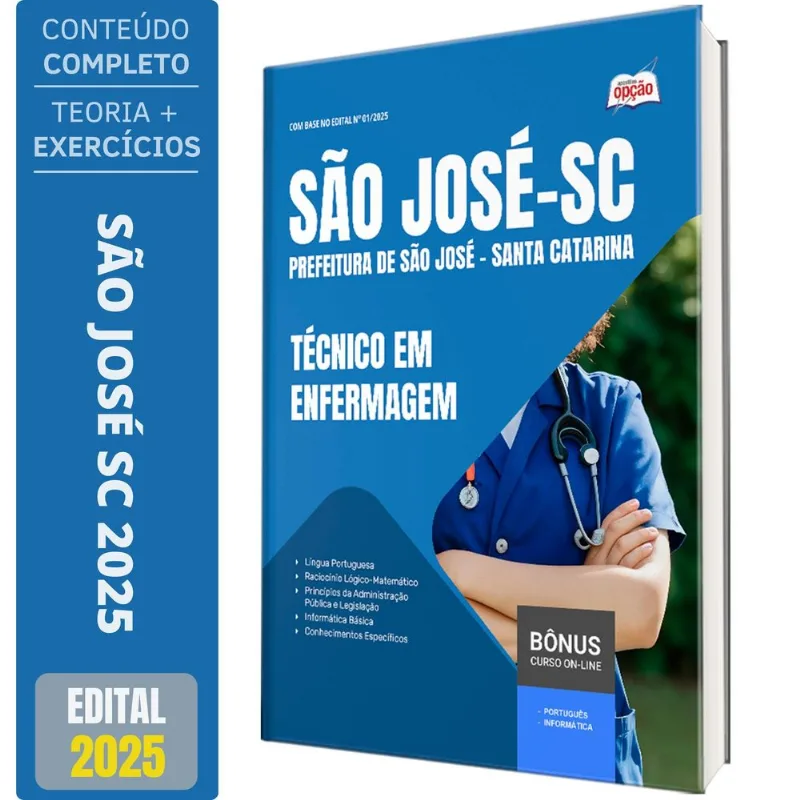 Apostila Prefeitura São José Sc 2025 Técnico Em Enfermagem