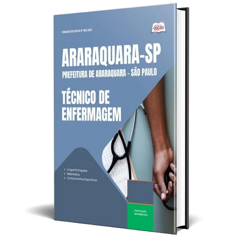 Apostila Prefeitura Araraquara Sp 2025 Técnico Em Enfermagem