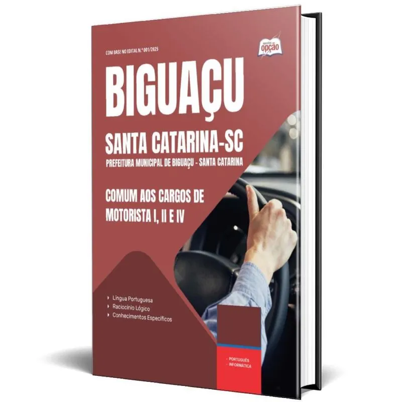Apostila Biguaçu Sc 2025 Comum Aos Cargos De Motorista