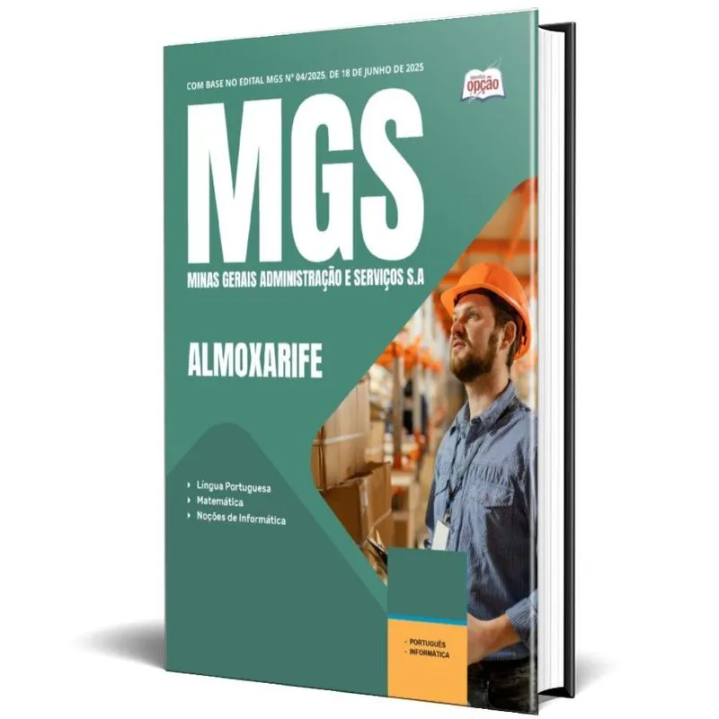 Apostila Mgs Mg 2025 Cargo De Almoxarife