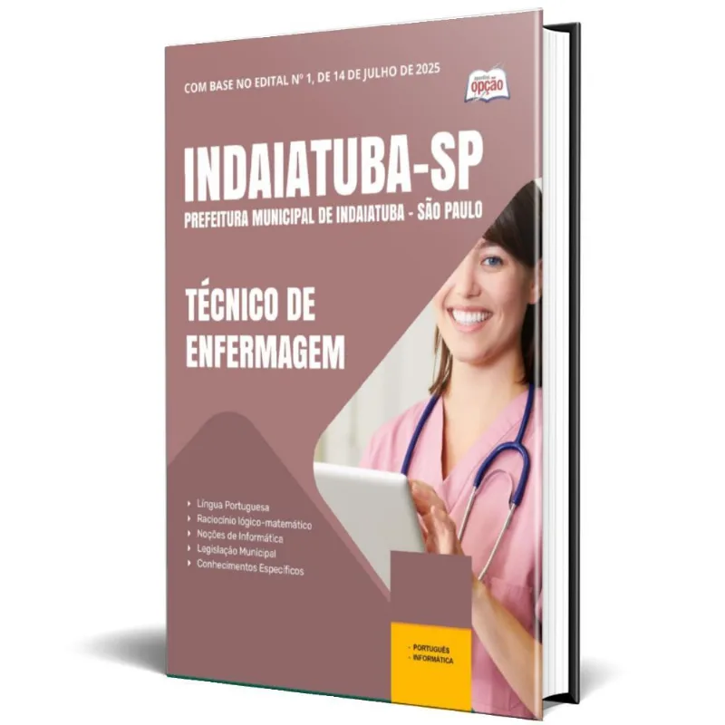 Apostila Indaiatuba Sp 2025 Técnico Em Enfermagem
