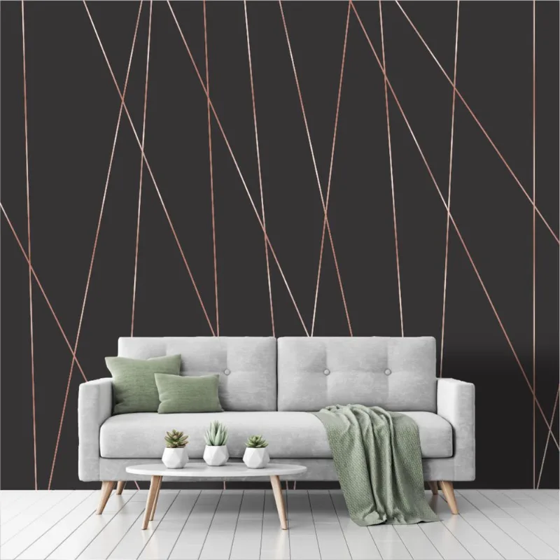 Papel De Parede Zara Dark Gray Rosê 2,00x0,60