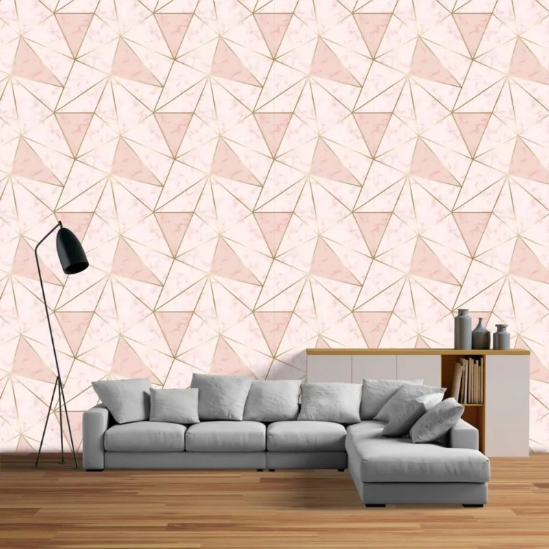 Papel de Parede Zara Pink Gold 3m x 60cm