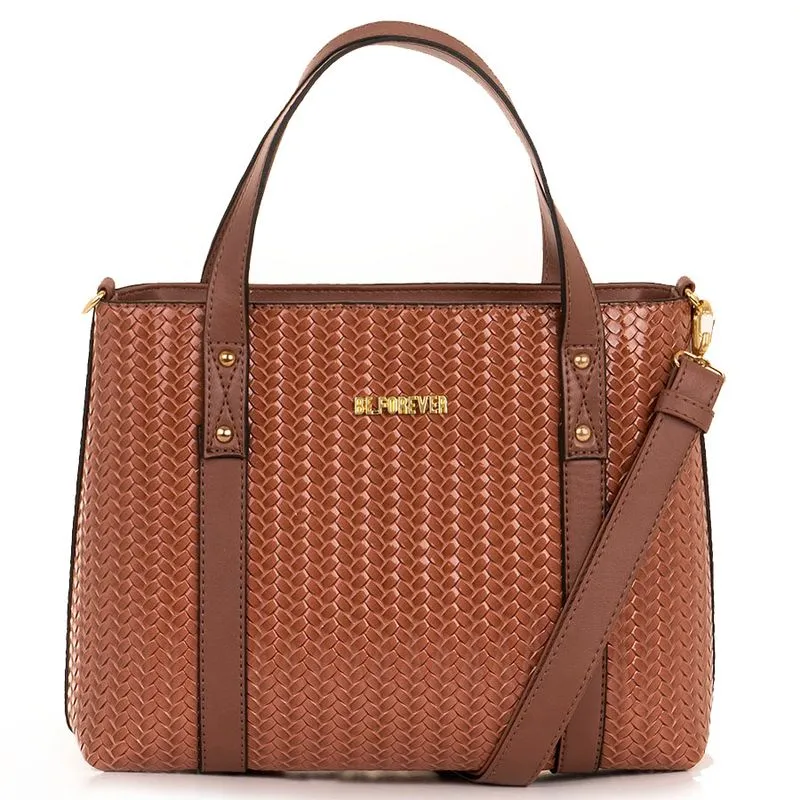Bolsa Feminina de Mão Be Forever Marrom 33.21177A UNICO