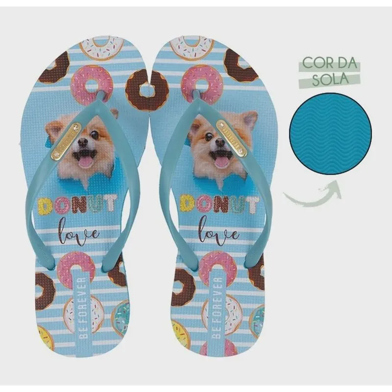Chinelo Sandália Feminino Com Cachorrinho Rafitthy