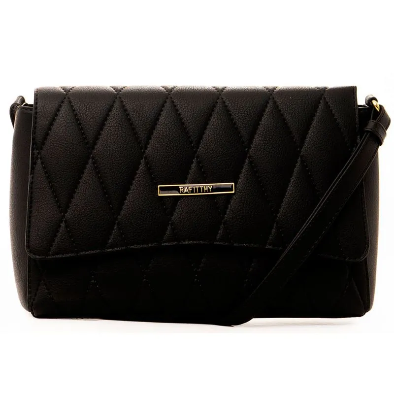 Bolsa Transversal Feminina Rafitthy Preto 28.22140 UNICO