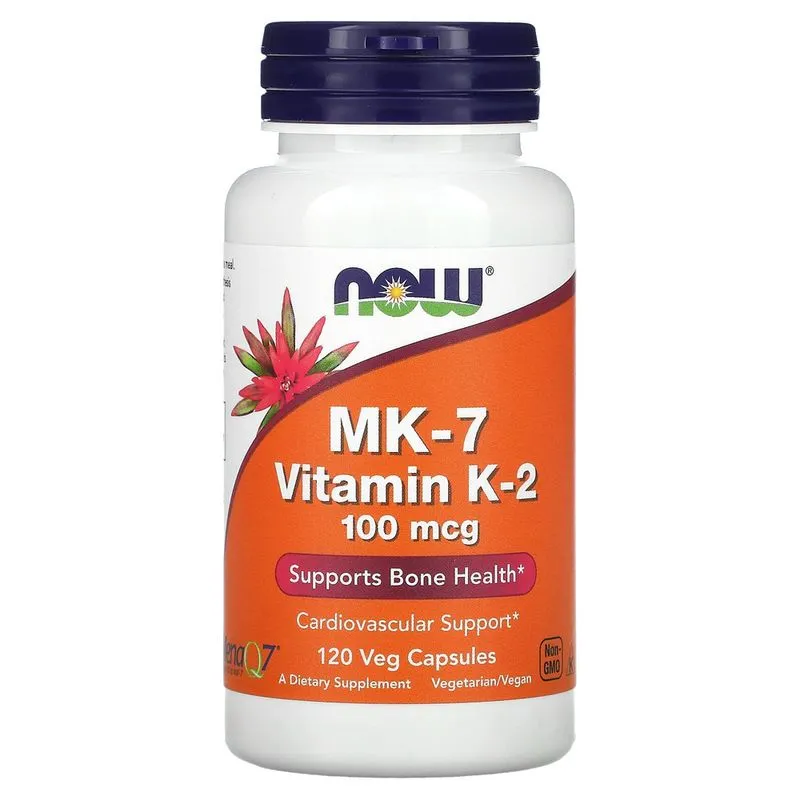 Vitamina K2 Mk7 100mcg Now Foods 120veg Caps