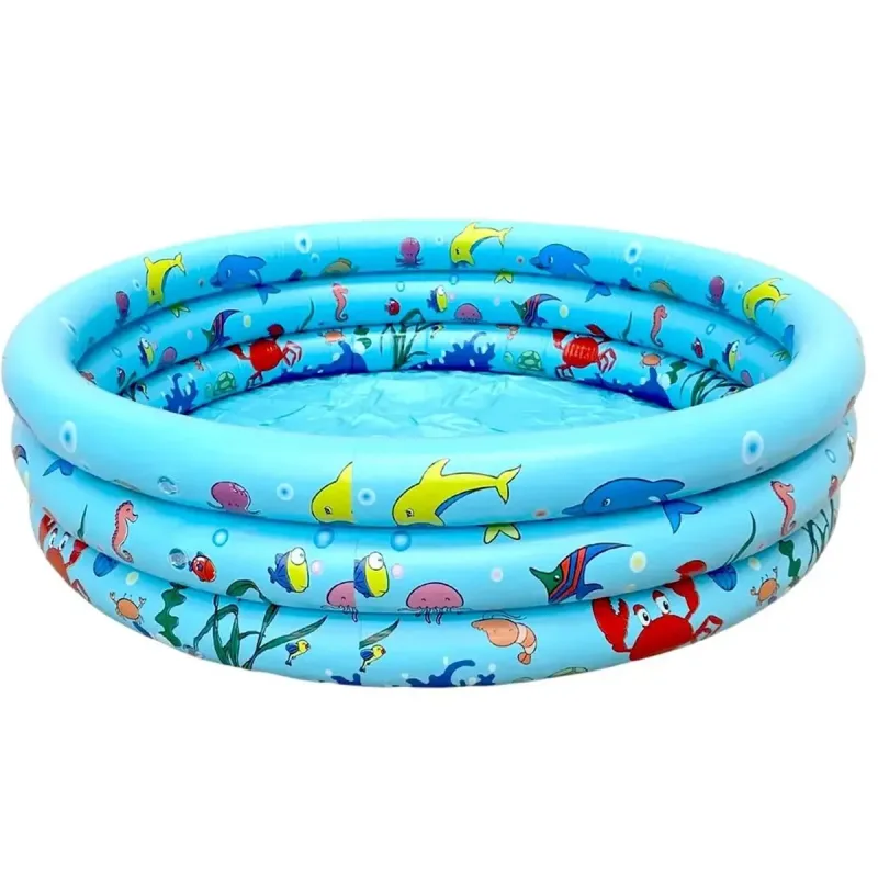 Piscina Inflavel Infantil Grande Casa Praia Verao Veraneio Sol Calor Dias Quentes Mar Quintal Jardim Varanda Lazer - Mundo Marine