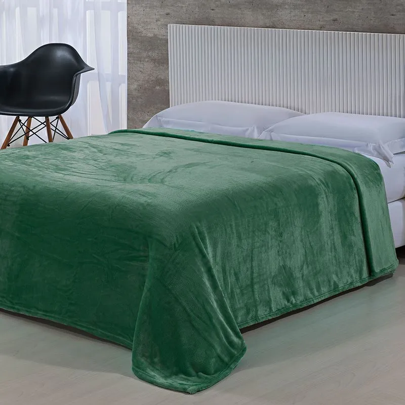 Cobertor Toque de Seda Nc 2,20x2,40 VERDE SELVA