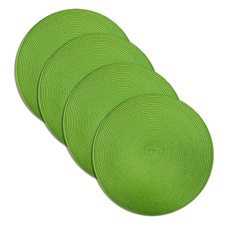 Jogo Americano Pvc Manaus 38cm Redondo 4pcs VERDE