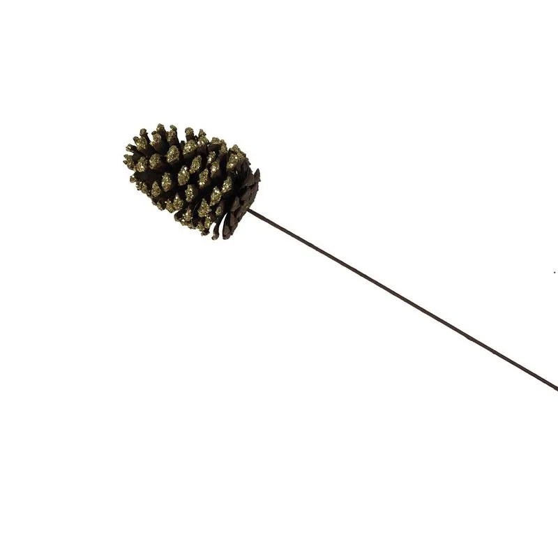 Enfeite Decorativo Pinha 45cm OURO/UNICO