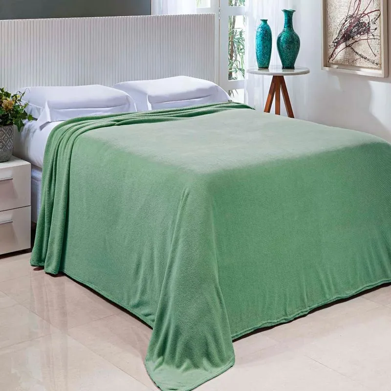 Cobertor Essence Nc 1,50 X 2,20 VERDE SELVA