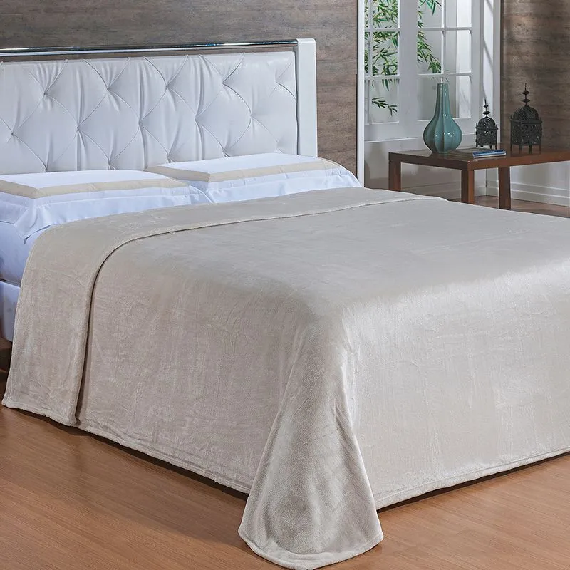 Cobertor Toque de Seda Nc 1,50 X 2,20 MARFIM