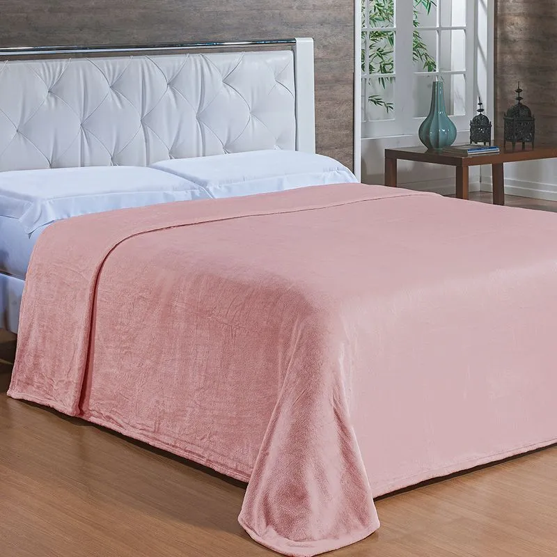 Cobertor Toque de Seda Nc 1,50 X 2,20 ROSE/UNICO