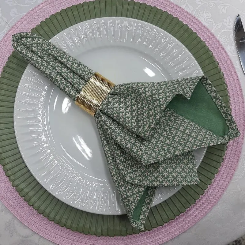 KIT 2 PCS GUARDANAPO ESTAMPADO 100% ALG 45X45 DES 004/UNICO
