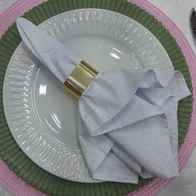 KIT 2 PCS GUARDANAPO ESTAMPADO 100% ALG 45X45 DES 019/UNICO