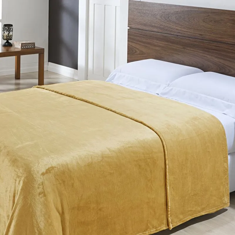Cobertor Toque de Seda Nc 2,20x2,40 OURO