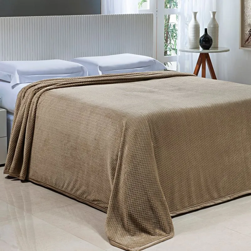 Cobertor Toque de Seda Premier Nc 2,40 X 2,60 BEGE/FAVO/UNICO