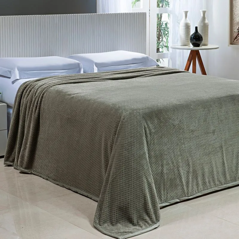 Cobertor Toque de Seda Premier Nc 2,40 X 2,60 PRATA/FAVO/UNICO