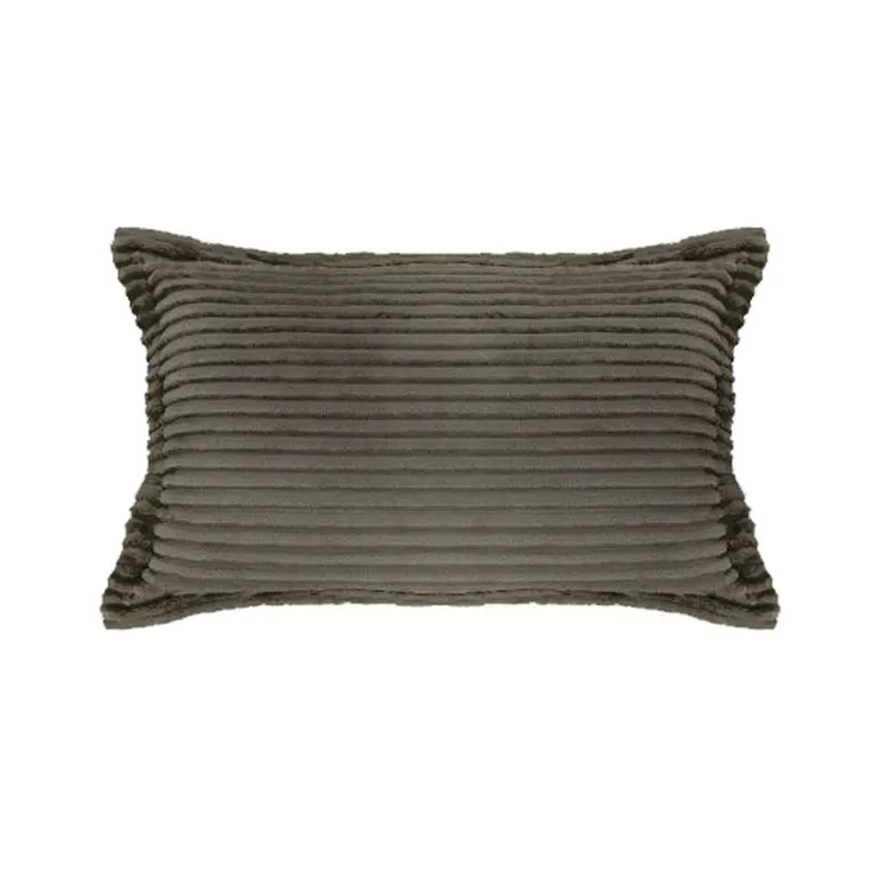 Porta Travesseiro C/ Abas Flannel Corduroy Avulso TABACO