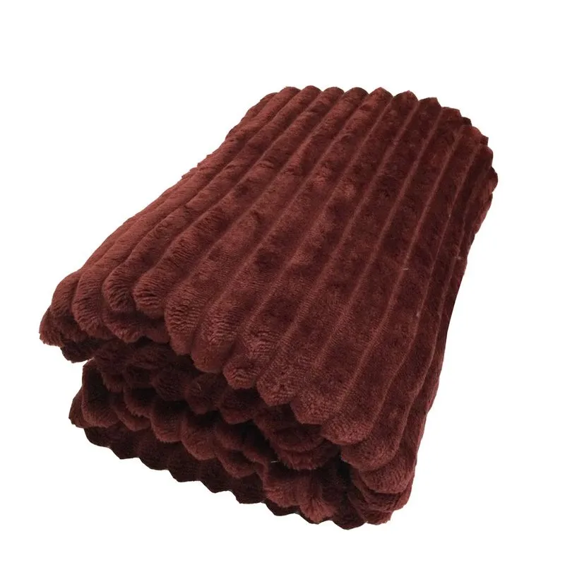 Peseira P/ Cama Flannel Corduroy Casal 1,94 X 0,80 Malbec