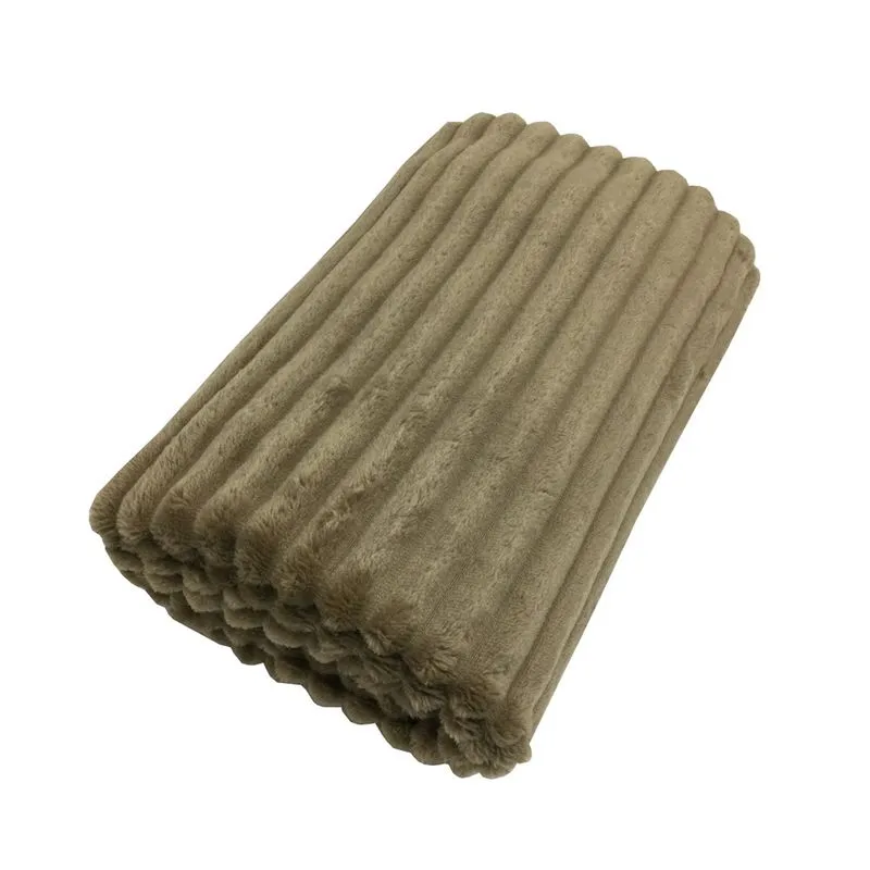 Peseira P/ Cama Flannel Corduroy King 2,50 X 0,80 Castor/unico