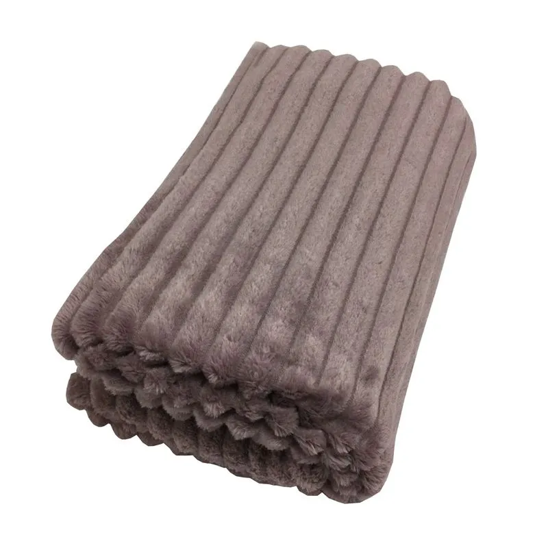 Peseira P/ Cama Flannel Corduroy King 2,50 X 0,80 Mauve/unico