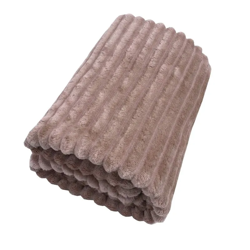 Peseira P/ Cama Flannel Corduroy King 2,50 X 0,80 Peach/unico