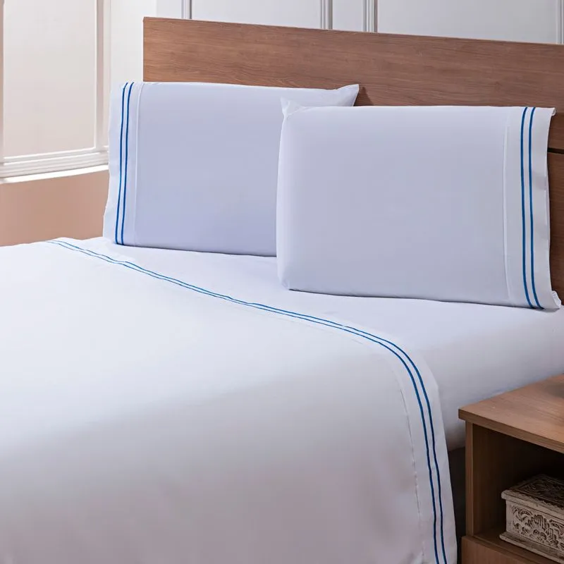 Jogo de Cama Percal Soft 300 Basics King INDIGO