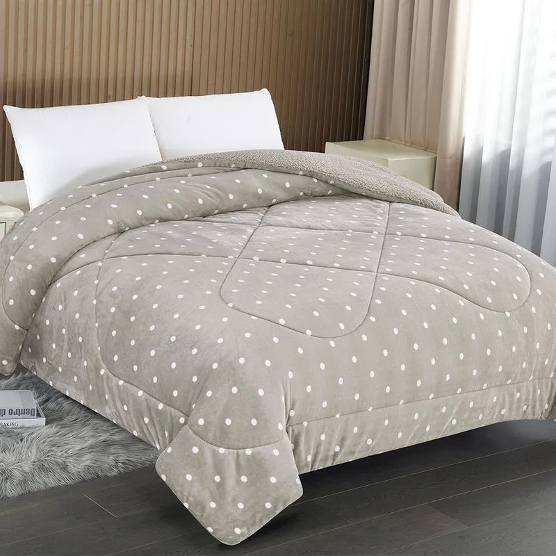 Edredom Capetown Poa Queen 2,20 X 2,40 PRATA / BRANCO