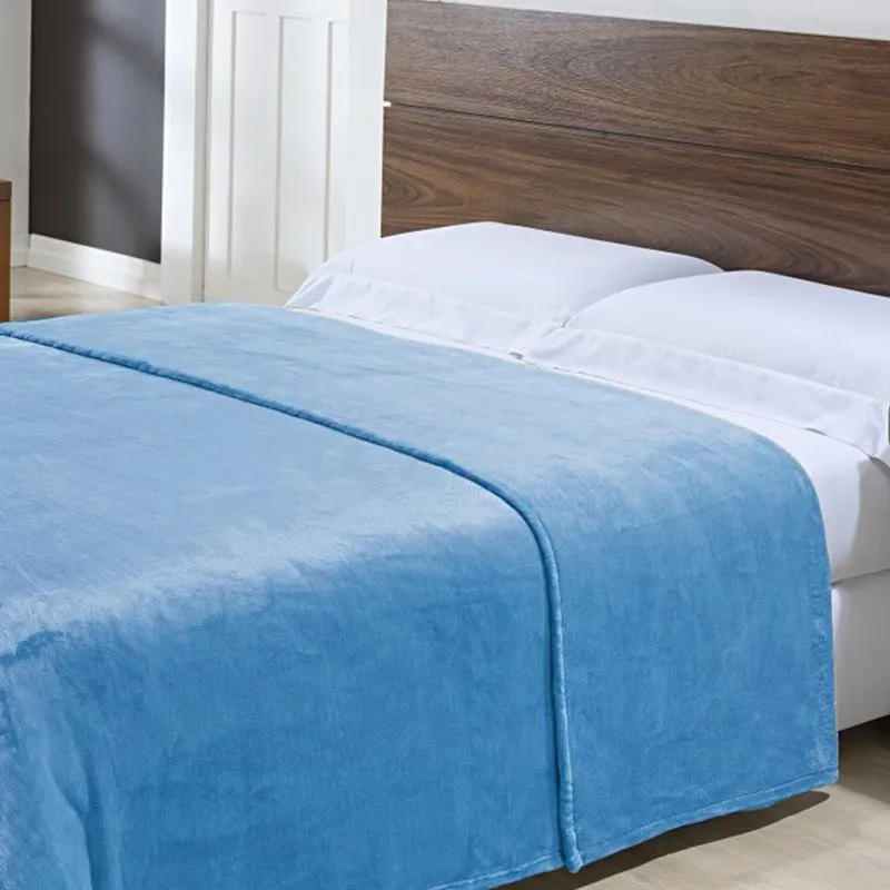 Cobertor Toque de Seda Nc 2,20x2,40 AZUL MALIBU