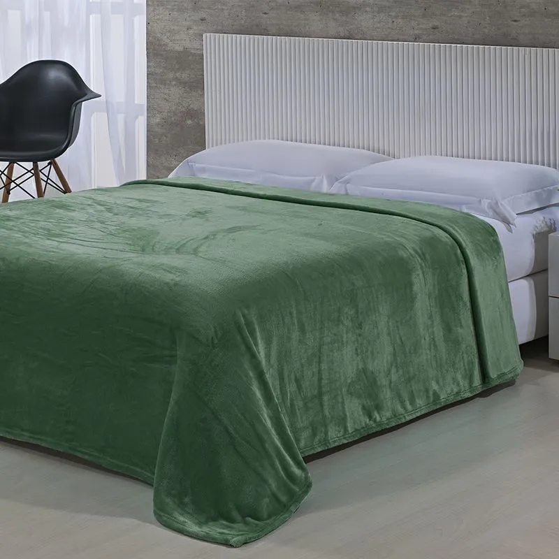 Cobertor Toque de Seda Nc 1,50 X 2,20 Verde Malta