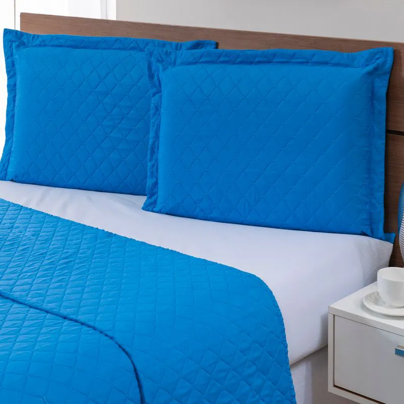 Colcha Ultrassônica Basics Solteiro 160x240 Indigo Único - Niazitex