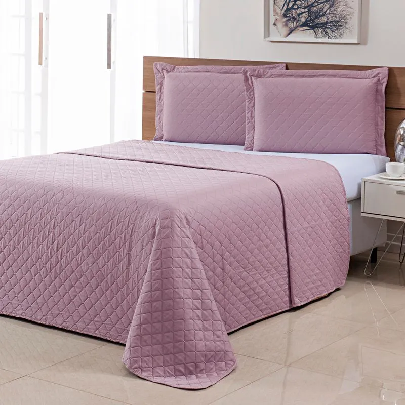 Colcha Ultrassônica Basics Casal 220x240 Rose Único - Niazitex