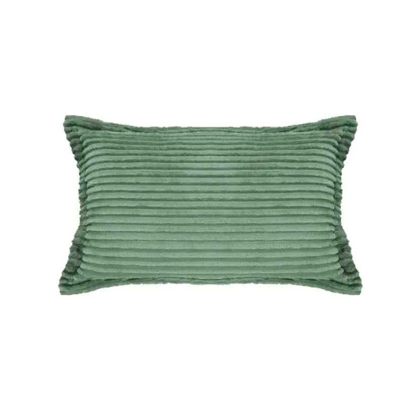 Porta Travesseiro C/ Abas Flannel Corduroy Avulso Verde Malta/unic