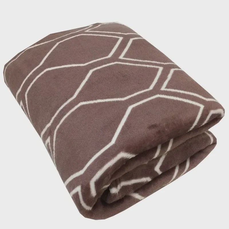 Cobertor Toque de Seda Estampado Nc 1,80 X 2,20