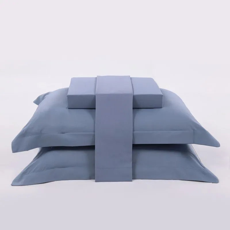 Jogo de Cama 200 Fios Essential King Azul Indigo/unico