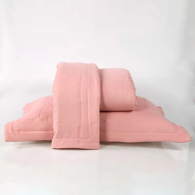 Colcha Barcelona 1,60 X 2,40 Solteiro Rose
