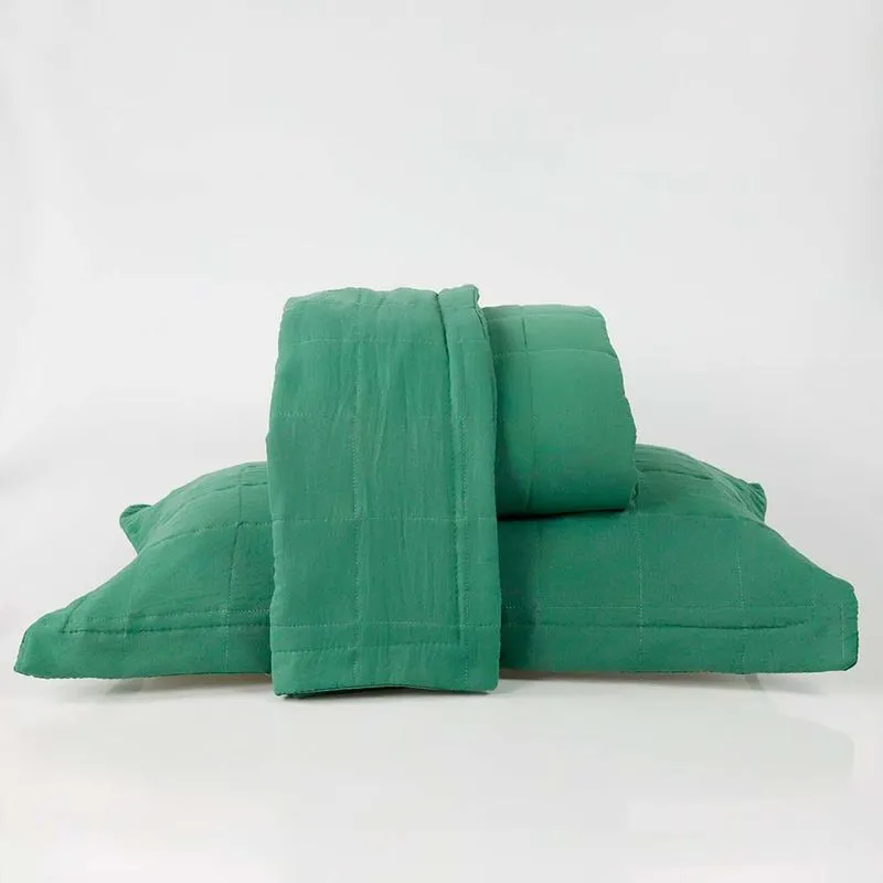 Colcha Barcelona 2,20 X 2,40 Casal Verde Floresta