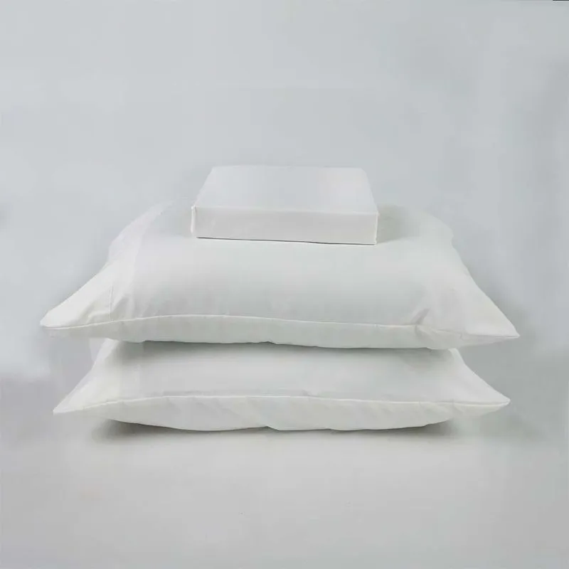 Jogo de Cama Simples Percal Soft 300 Queen Branco