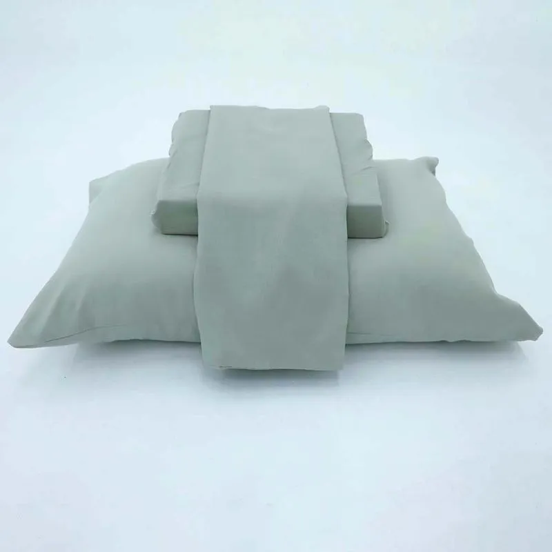 Jogo de Cama Simples Percal Soft 230 Queen Cinza Claro/unico