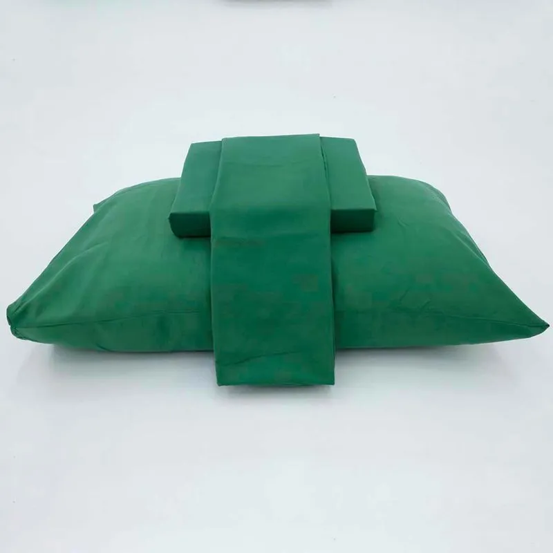 Jogo de Cama Simples Percal Soft 230 Queen Verde Floresta/unico