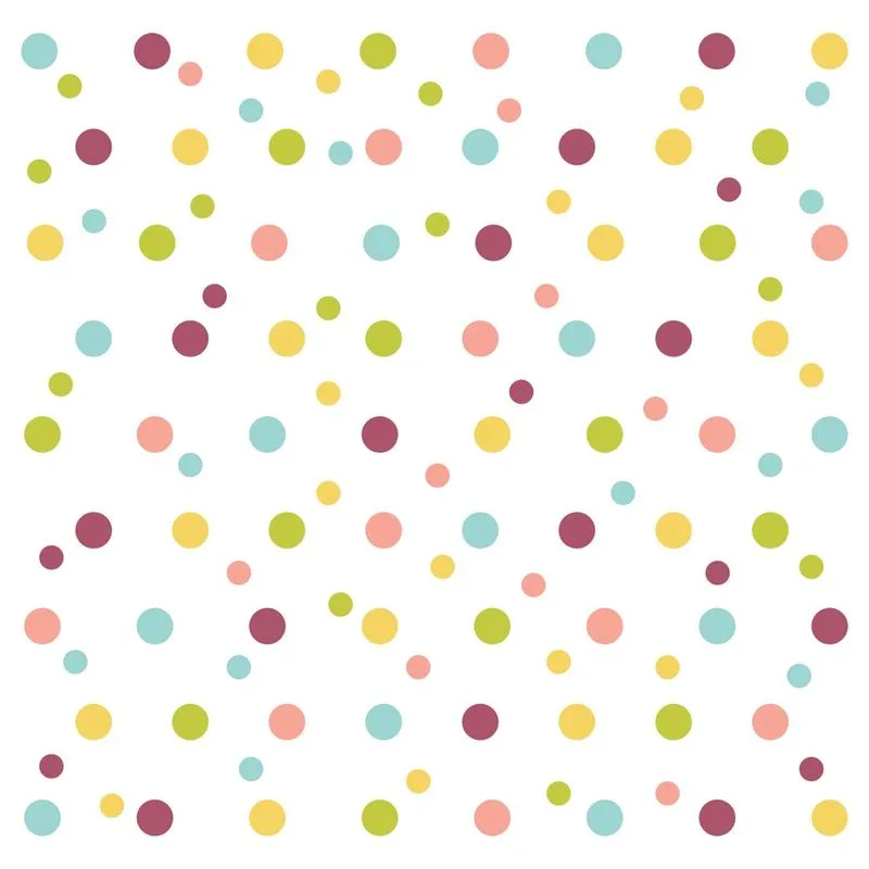 Adesivo de Bolinhas Coloridas 108un Cobre Cobre 2m²