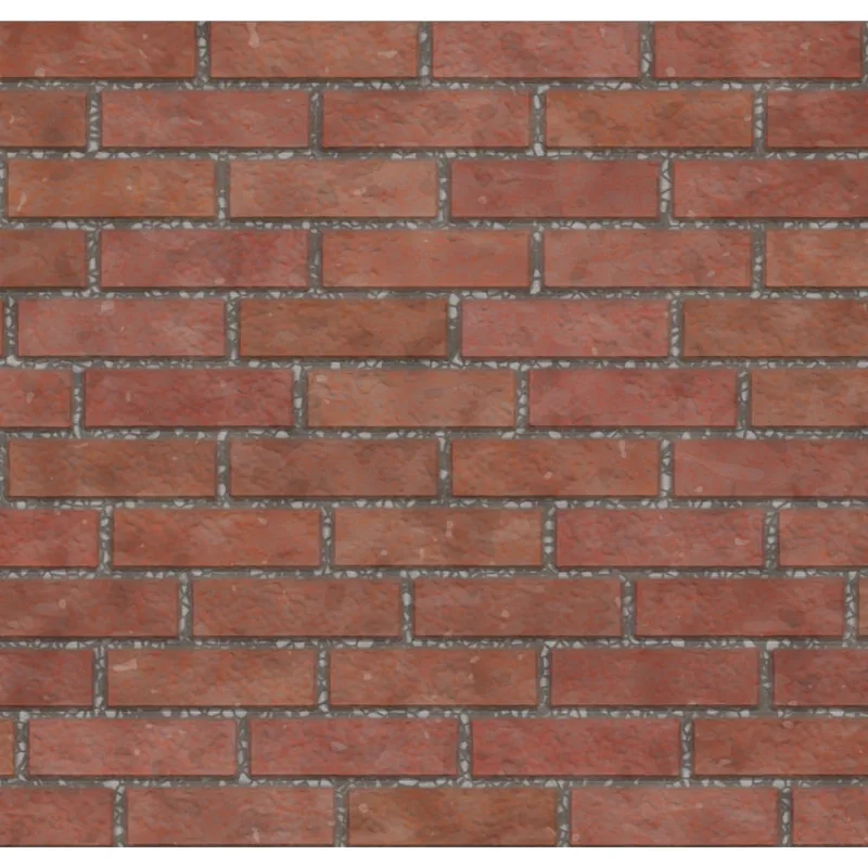 Papel de Parede Tijolos 3D Vermelhos Lineares 57x270cm