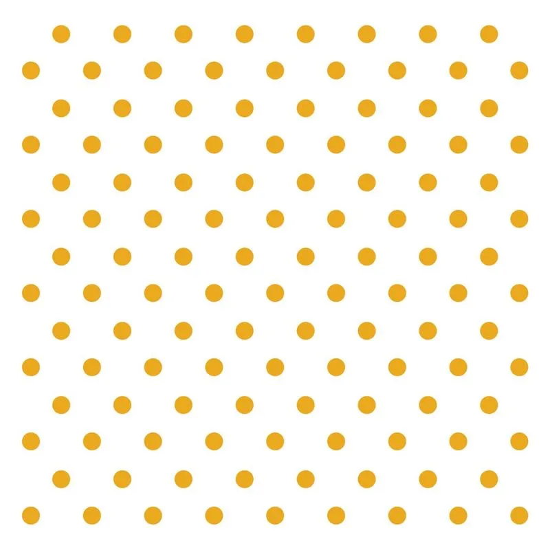 Adesivo de Bolinhas em Amarelo Médio 144un Cobre 3m²
