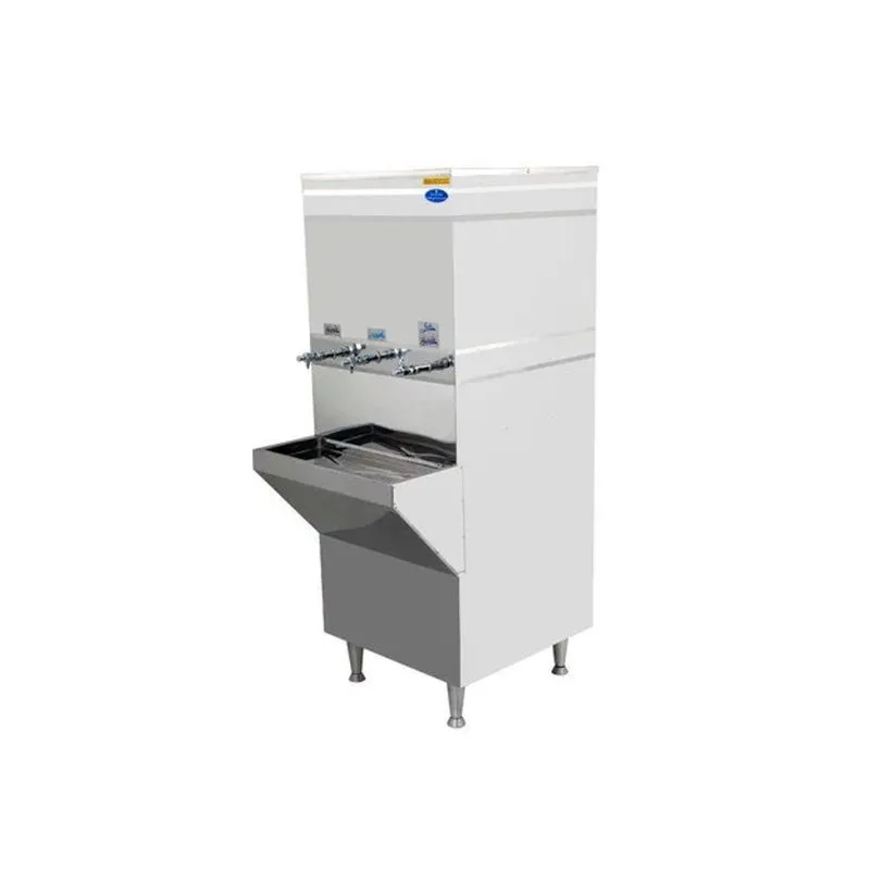 Bebedouro Industrial Aço Inox 100 Litros Com Três Torneiras