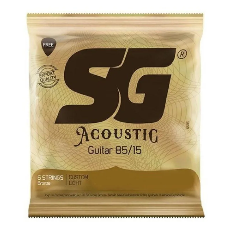 Encordoamento Para Violao Aço 012 Sg 85/15 Bronze