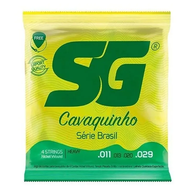 Encordoamento Para Cavaco SG Niquel Com Bolinha Tensão Alta