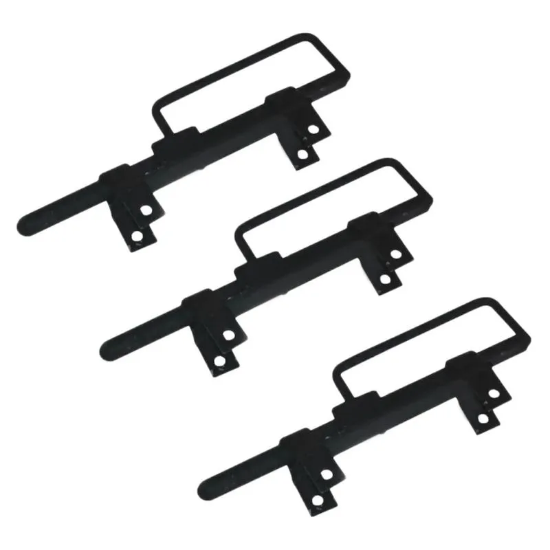 Kit 3 Trincos Cavalo c/ Alça Portão Porteira Aço Preto 280mm