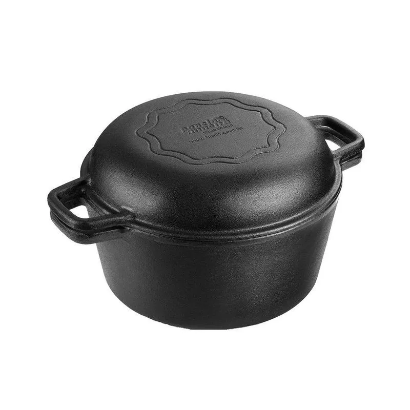 Forno Holandês Multiuso Ferro Fundido Tampa Vidro Fumil 5L